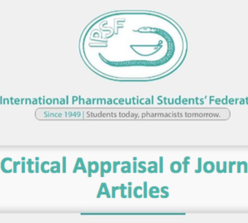 Yrf Webinar Series Critical Appraisal Of Journal Articles Ipsf International Pharmaceutical Students Federation Yrf Webinar Series Critical Appraisal Of Journal Articles Ipsf International Pharmaceutical Students Federation