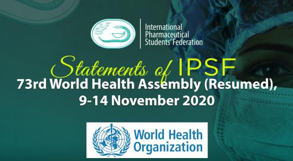 IPSF Interventions during the 73rd World Health Assembly - Resumed Session November 2020