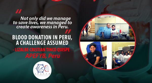 Blood donation in Peru, a challenge assumed by APEFYB