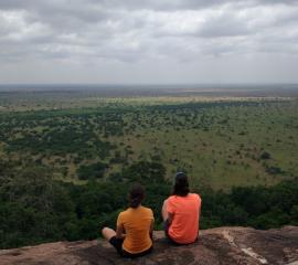 The beautiful view of the Shai Hills