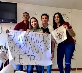 Welcome of Gloriana and Felipe (SEPers from Costa Rica)